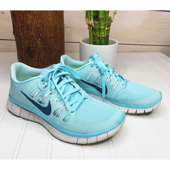 bright blue nike shoes